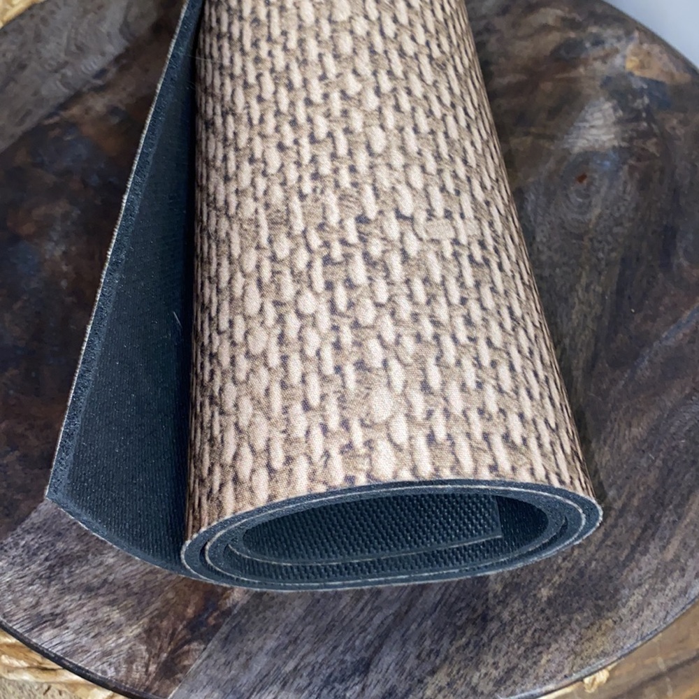 Textured Brown Door Mat